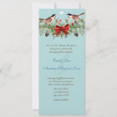 ヴィンテージラブバード《鳥》アメリカゴガラ結婚式招待状 招待状 (正面)