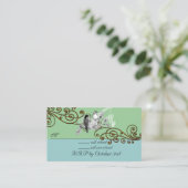 ヴィンテージラブバードRSVP背景色の変更 エンクロージャーカード (スタンド正面)