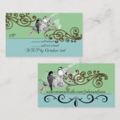 ヴィンテージラブバードRSVP背景色の変更 エンクロージャーカード (正面/裏面)