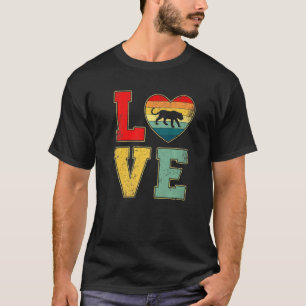 ヴィンテージラブヒョウレトロ70s 80sハートファームアニメーション tシャツ