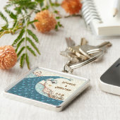 ヴィンテージラブピーコック結婚のキーチェーン キーホルダー (側面)