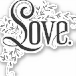 ヴィンテージラブフローリッシュ シール