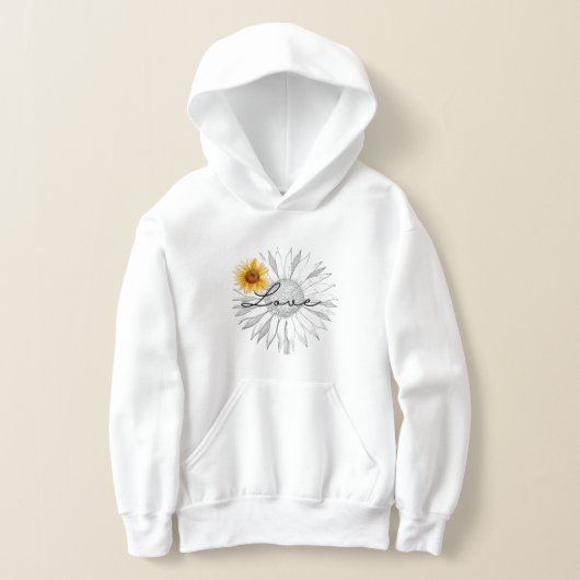 ヴィンテージラブブラウンイエローヒマワリ花フローラ (レイダウン)