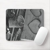 ヴィンテージラブブラックアンドホワイト マウスパッド (マウス)