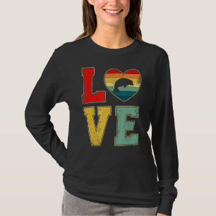 ヴィンテージラブマナティーレトロ70s 80sハートファームアニメーション tシャツ
