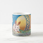 ヴィンテージラブリーウサギとイースターエッグ コーヒーマグカップ (中央)