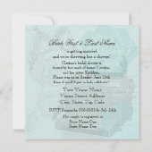 ヴィンテージラブレターズブライダルシャワーの招待 招待状 (裏面)