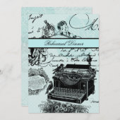 ヴィンテージラブレターリハーサルディナー招待状 招待状 (正面/裏面)