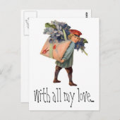 ヴィンテージラブレター配信と私の愛で… ポストカード (正面/裏面)