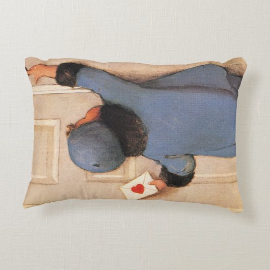 ヴィンテージラブレターbyジェシー・ウィルコックス・スミス アクセントクッション (裏面)