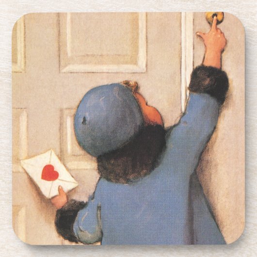 ヴィンテージラブレターbyジェシー・ウィルコックス・スミス コースター (正面)