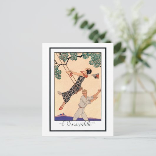 ヴィンテージラブロマンスエスカルポレットスイングバービア ポストカード (スタンド正面)