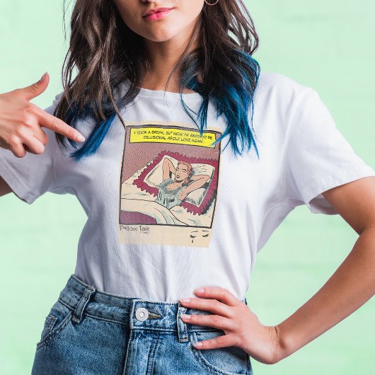 ヴィンテージラブロマンスコミックブック - 情熱的な女性 トライブレンドＴシャツ