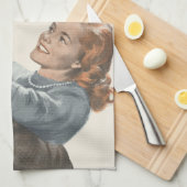 ヴィンテージラブロマンス新婚で踊るか？ キッチンタオル (四つ折り)