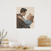 ヴィンテージラブロマンス新婚で踊るか？ ポスター (キッチン)