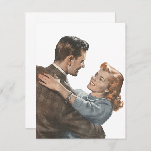 ヴィンテージラブロマンス新婚で踊るか？ 案内状 (正面/裏面)