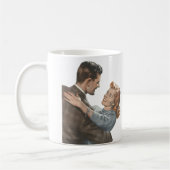 ヴィンテージラブロマンス新婚カップル踊りましょうか コーヒーマグカップ (左)