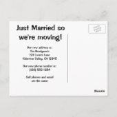 ヴィンテージラブロマンス新婚,住所の変更 ポストカード (裏面)