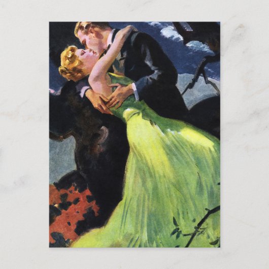 ヴィンテージラブロマンス新婚,住所の変更 ポストカード (正面)