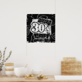 ヴィンテージラブ30のカフェ – ポスター (キッチン)