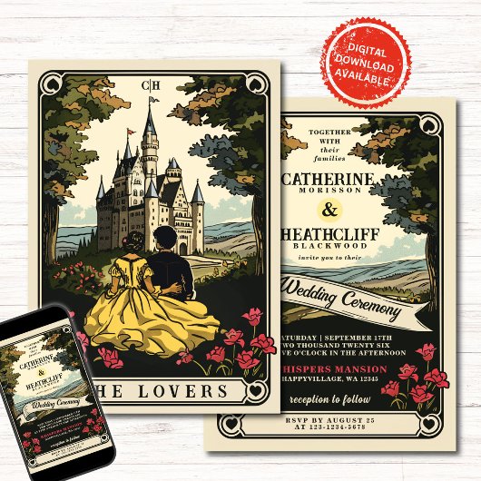 ヴィンテージラブ | タロットウェディング招待状 招待状