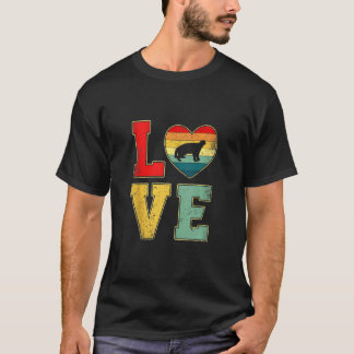 ヴィンテージラブ ハニーバッジャー レトロ 70年代 80年代 ハート ファーム Tシャツ
