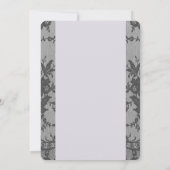 ヴィンテージラブ＆レース ラベンダー ウェディング 招待状 (裏面)