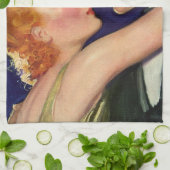 ヴィンテージラブ&ロマンスレトロハリウッド映画 キッチンタオル (折り畳み)