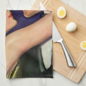 ヴィンテージラブ&ロマンスレトロハリウッド映画 キッチンタオル (四つ折り)