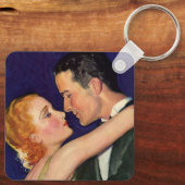 ヴィンテージラブ&ロマンスレトロハリウッド映画 キーホルダー (裏面)