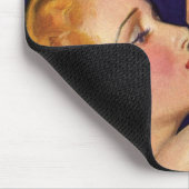 ヴィンテージラブ&ロマンスレトロハリウッド映画 マウスパッド (コーナー)