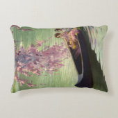 ヴィンテージラブ&ロマンス、ロマンチックなカヌー乗り アクセントクッション (正面)