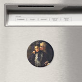 ヴィンテージラブ＆ロマンス、ロマンチックなビクトリアンアート マグネット (インサイチュ (食洗機))