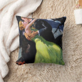 ヴィンテージラブ&ロマンス、ロマンチックキス クッション (ブランケット)