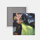 ヴィンテージラブ＆ロマンス、ロマンチックキス マグネット (正面/裏面)