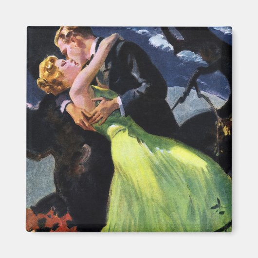 ヴィンテージラブ＆ロマンス、ロマンチックキス マグネット (正面)