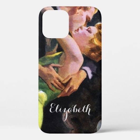 ヴィンテージラブ&ロマンス、ロマンチックキス Case-Mate iPhoneケース (裏面)