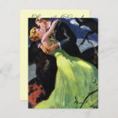 ヴィンテージラブ&ロマンス、保存の日付を保存 招待状 (正面/裏面)