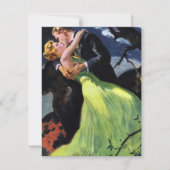 ヴィンテージラブ＆ロマンス、保存の日付を知らせて 招待状 (正面)