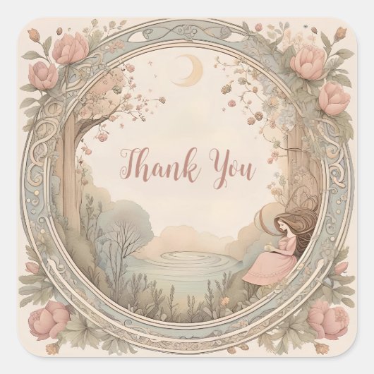 ヴィンテージラプンツェルフェアリータリー スクエアシール (正面)