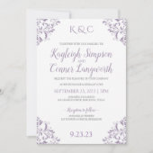 ヴィンテージラベエレガントンダー結婚式招待状 招待状 (正面)