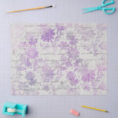 ヴィンテージラベフランスのンダーフローラの分離 薄葉紙 (クラフト)