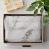 ヴィンテージラベフランスのンダー植物性フローラデカップージ 薄葉紙 (ギフト)