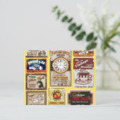 ヴィンテージラベルはがき ポストカード (スタンド正面)