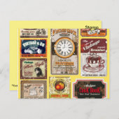 ヴィンテージラベルはがき ポストカード (正面/裏面)