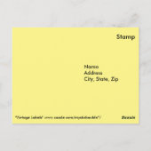 ヴィンテージラベルはがき ポストカード (裏面)