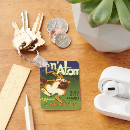 ヴィンテージラベルアートボクシングラビットアップnアトムニンツ キーホルダー (デスク)