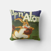 ヴィンテージラベルアートボクシングラビットアップnアトムニンツ クッション (正面)