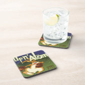 ヴィンテージラベルアートボクシングラビットアップnアトムニンツ コースター (右側)