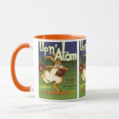 ヴィンテージラベルアートボクシングラビットアップnアトムニンツ マグカップ (左)